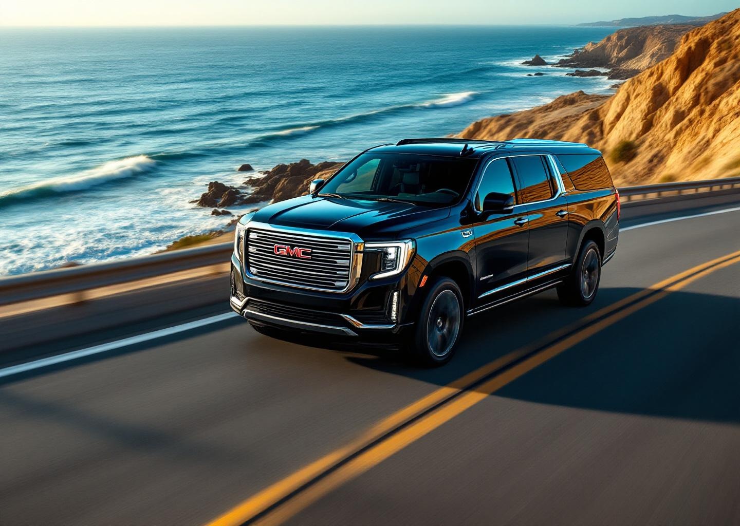 2024 GMC Denali on California coastal highway