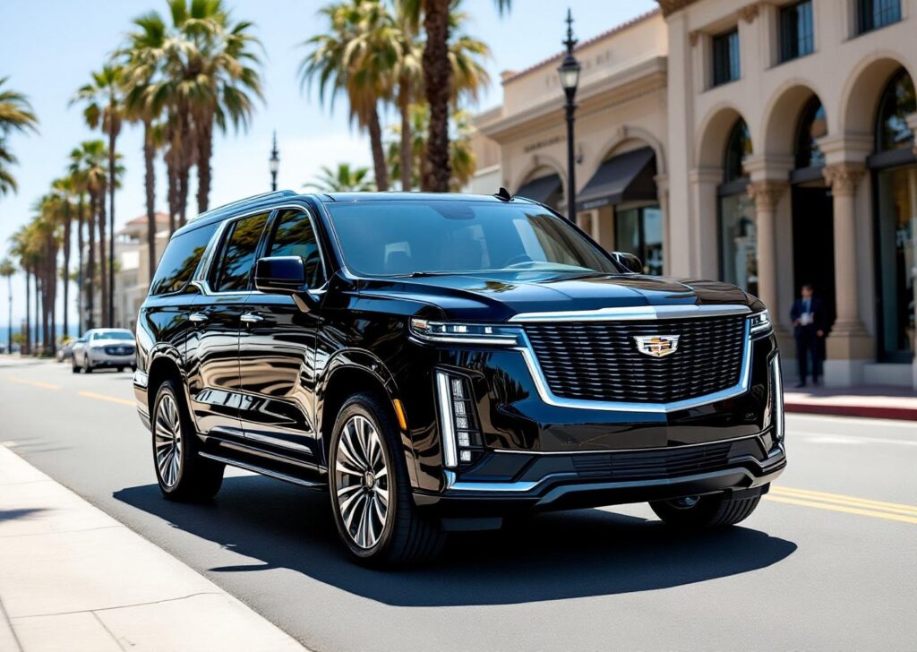 2024 black Cadillac Escalade in La Jolla San Diego