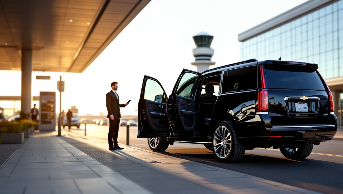 san airport transfer sedan suv illustration