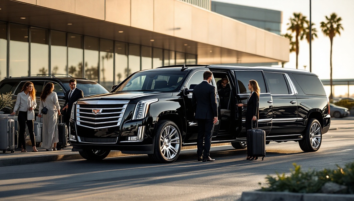 san airport transfer sedan suv illustration