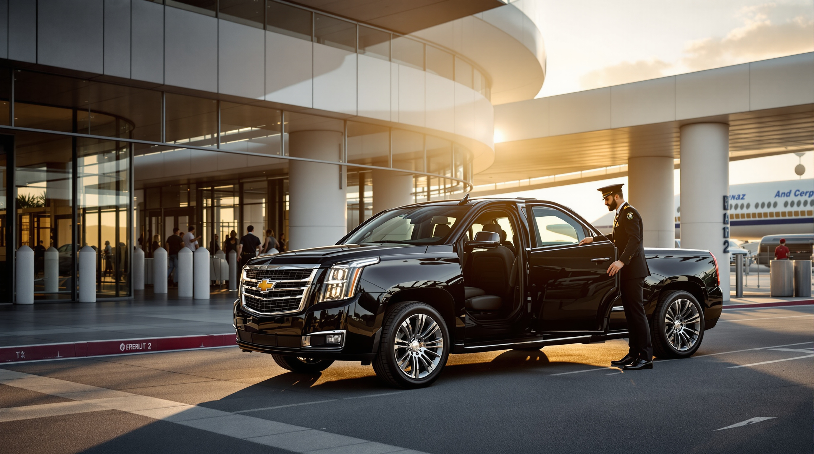 airport car service San Diego illustration