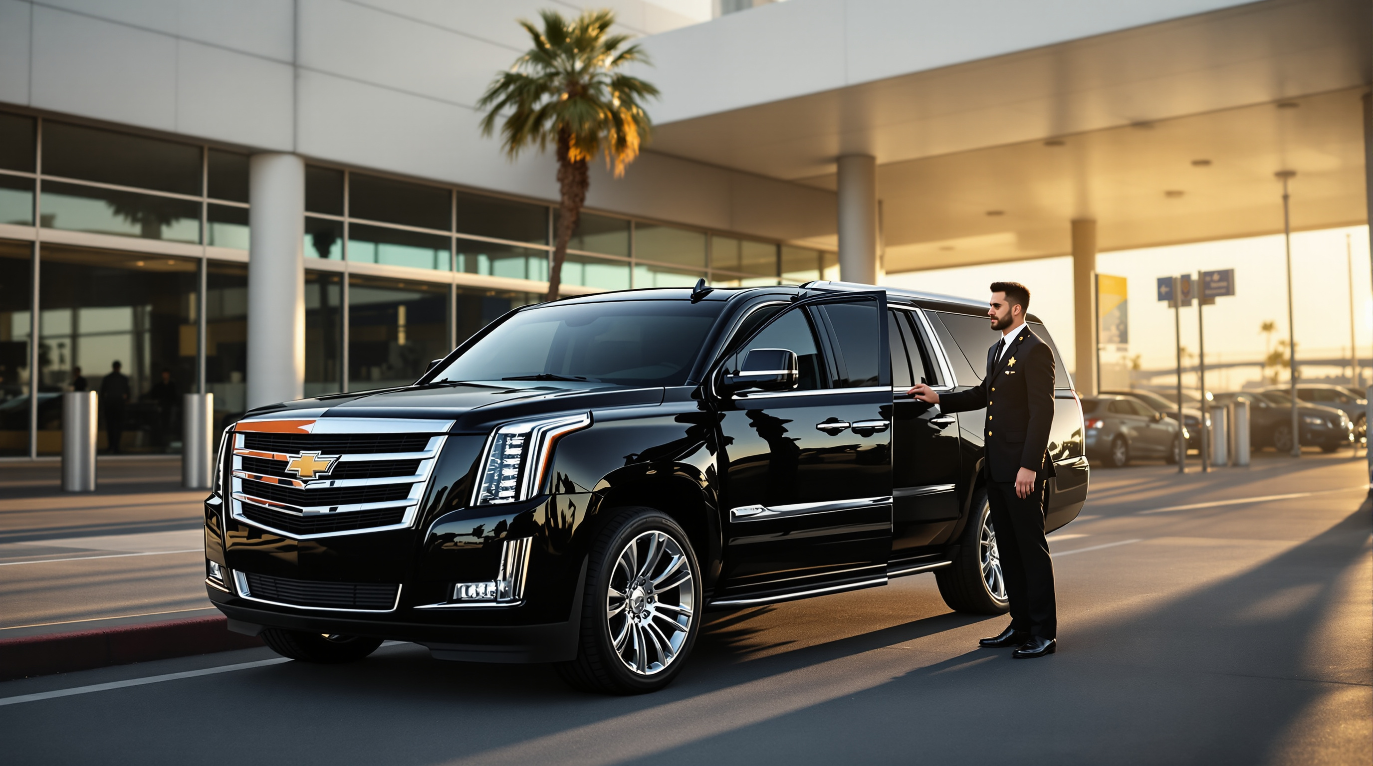 airport car service San Diego illustration
