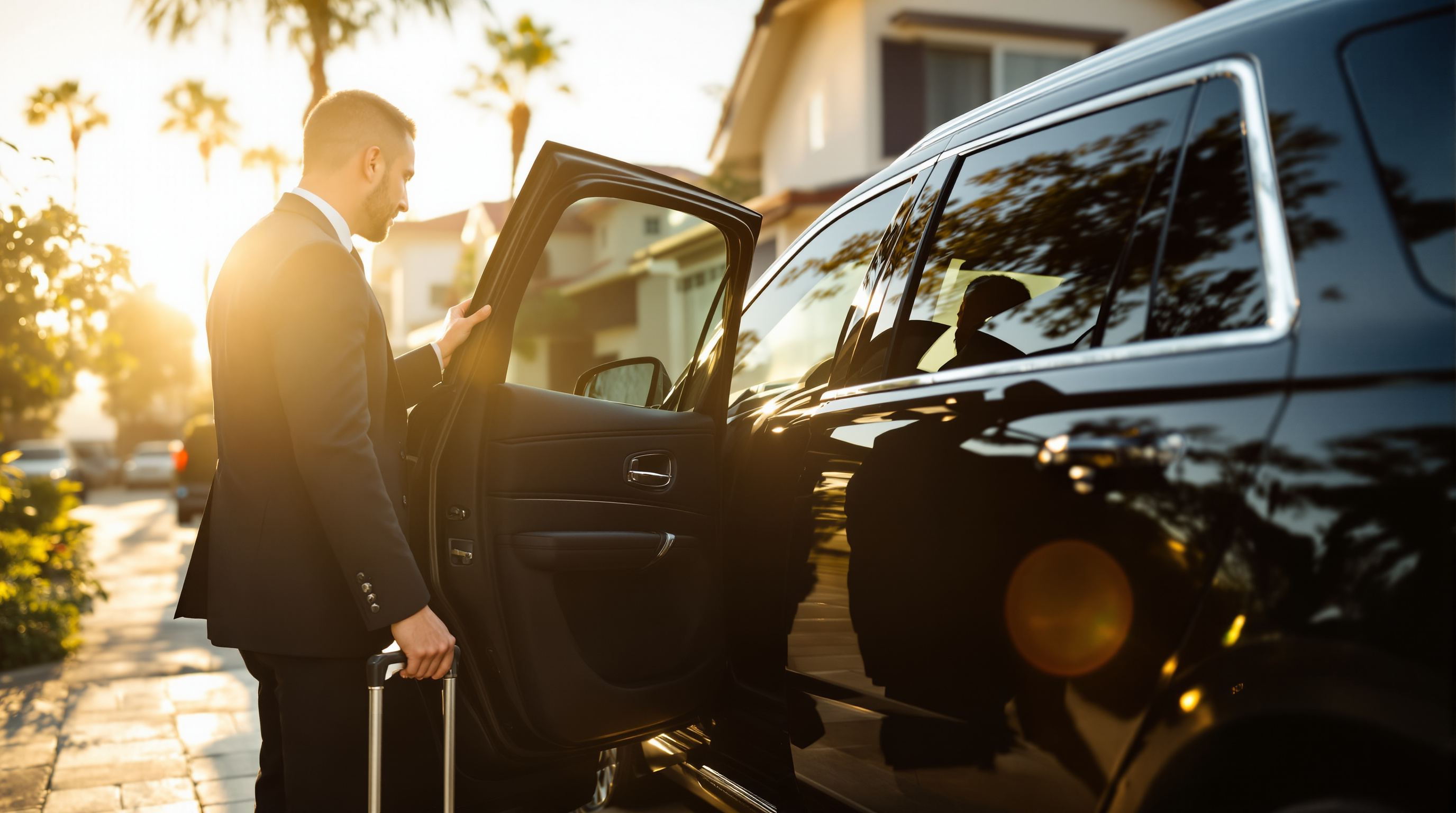 airport car service San Diego illustration